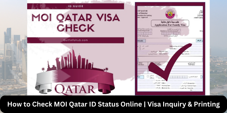 How to Check MOI Qatar ID Status Online Visa Inquiry & Printing